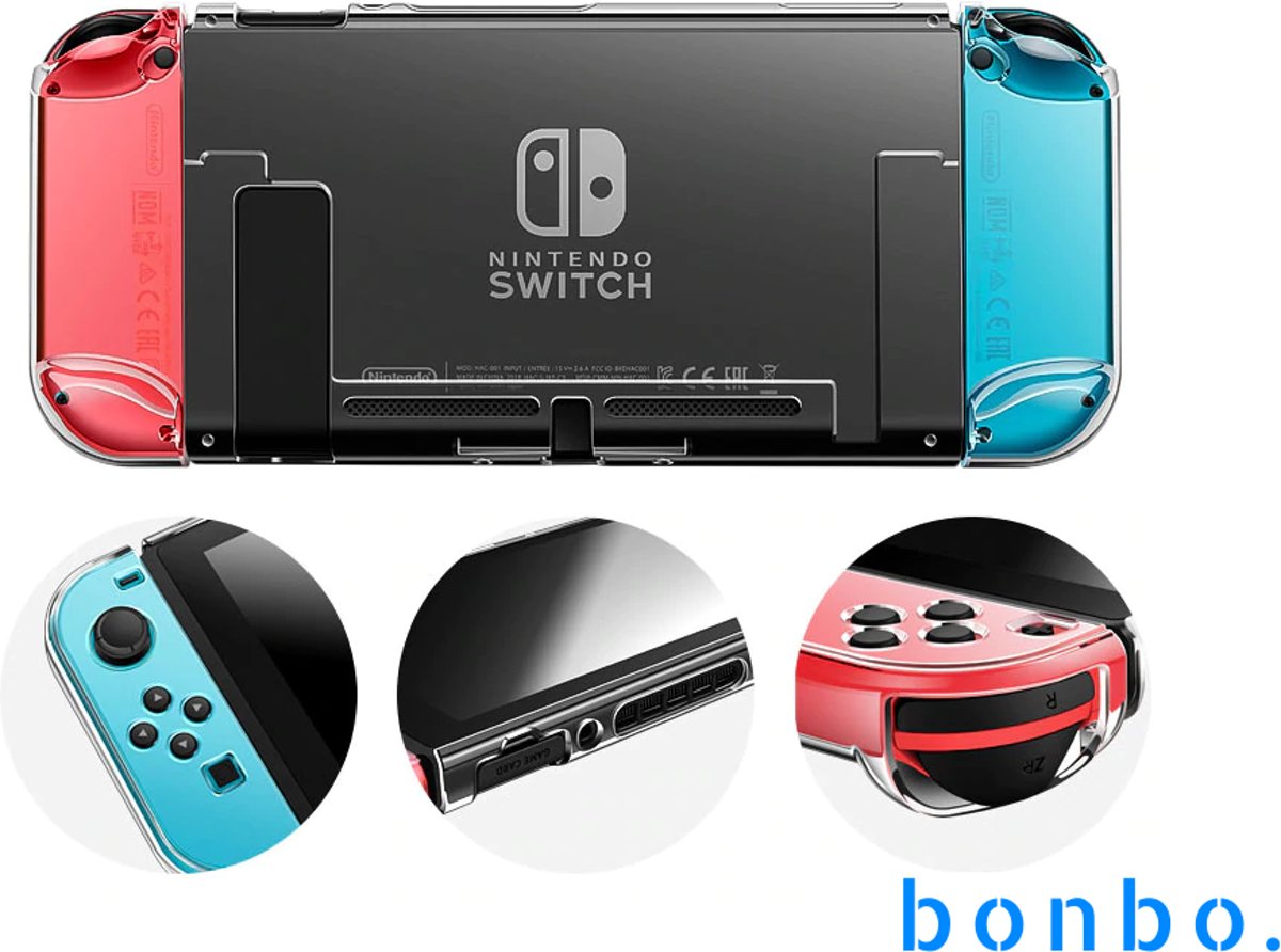 Nintendo Switch Case - Beschermhoes - Hoesje - Doorzichtig - Cover