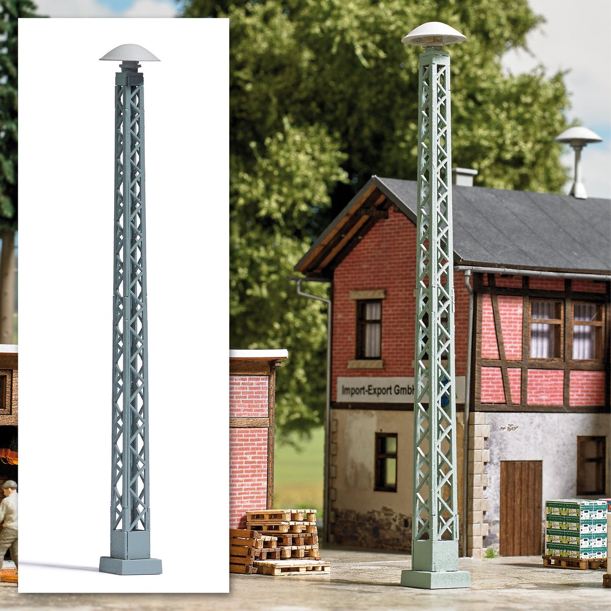 Busch - Gittermast Mit Sirene H0 (2/22) *bu7693 - modelbouwsets, hobbybouwspeelgoed voor kinderen, modelverf en accessoires