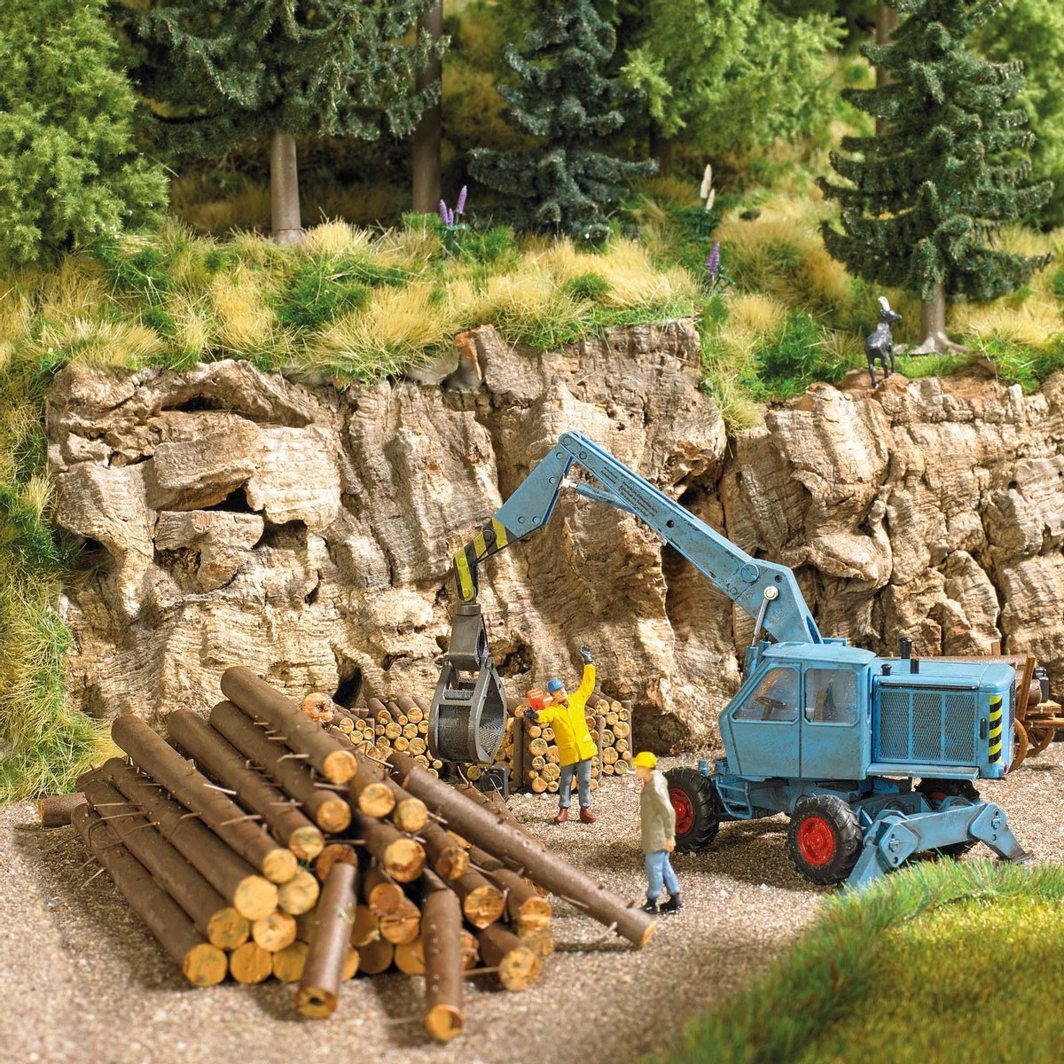 Busch - Holzplatz H0 (5/20) * - BU1379 - modelbouwsets, hobbybouwspeelgoed voor kinderen, modelverf en accessoires