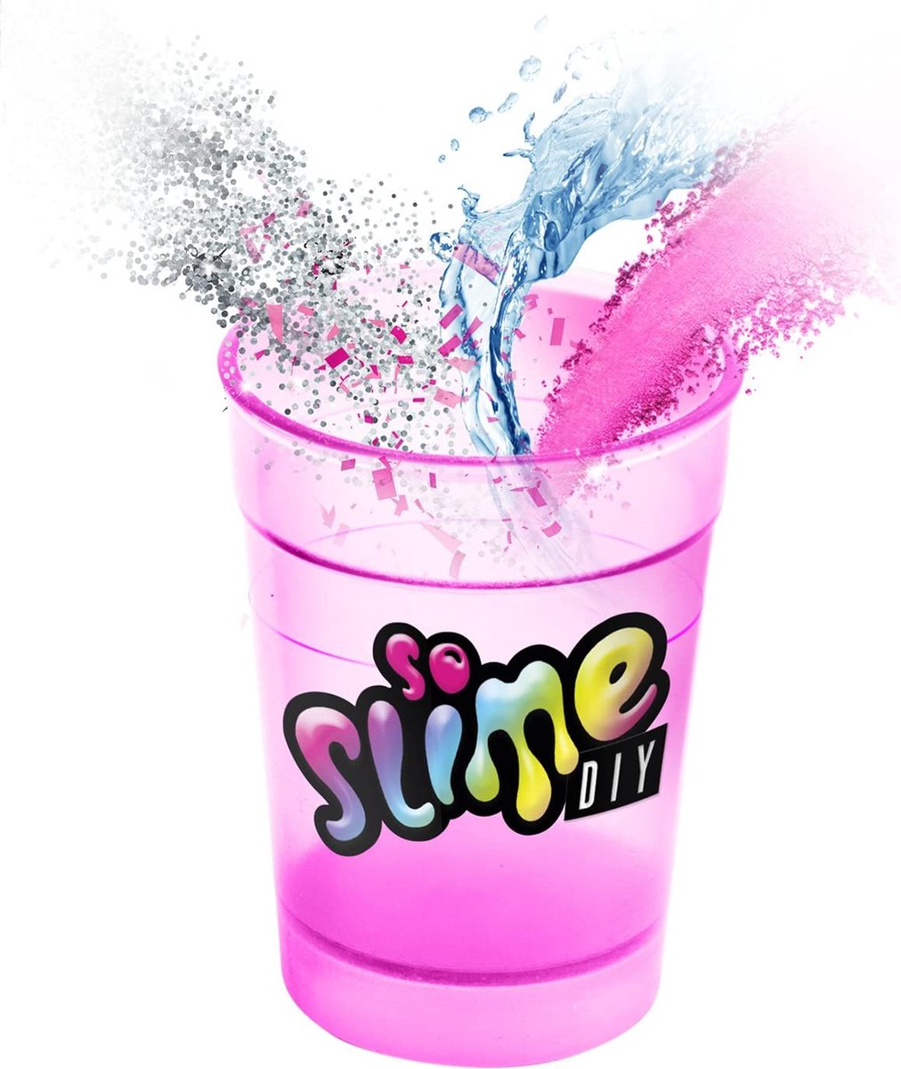 Slime Shaker - Maak je eigen slijm door alleen water toe te voegen en te shaken! Confetti en Glitter en een mini verassing erbij! Setje word geleverd met een verassings fidget, geen ververling meer!