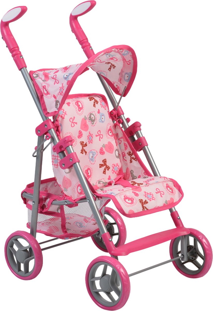 Cangaroo Flower Garden Pink Poppenbuggy