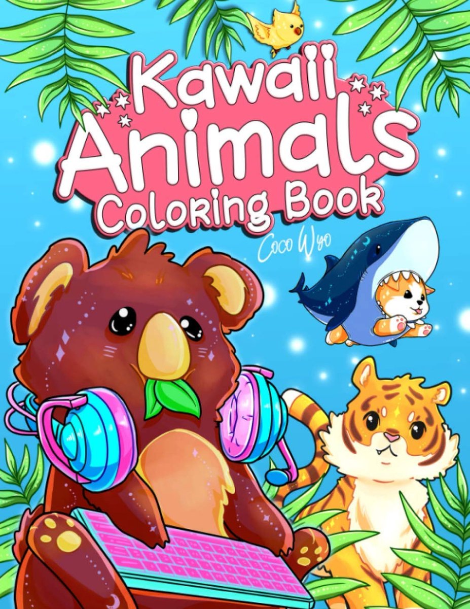 Kawaii Animals Coloring Book - Coco Wyo - Kleurboek voor volwassenen