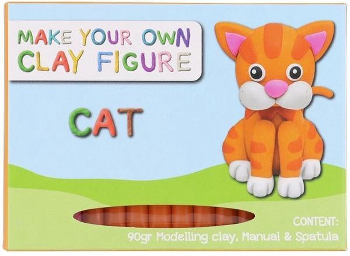 Color Crafts - Maak je eigen kleifiguur - Knutselen voor kinderen - Kat