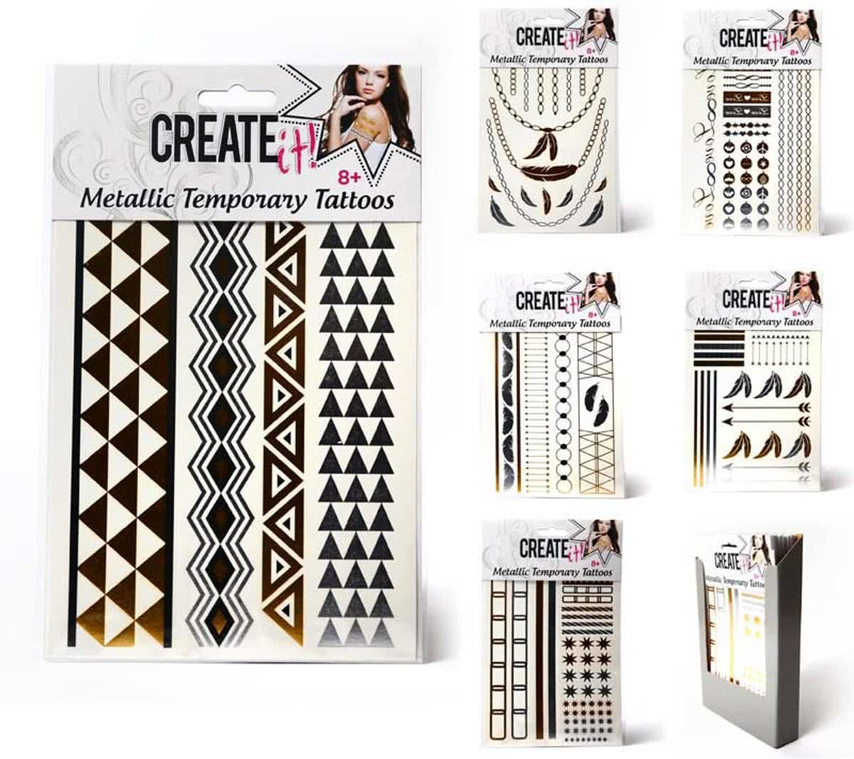 create it METALLIC TEMPORARY TATTOOS