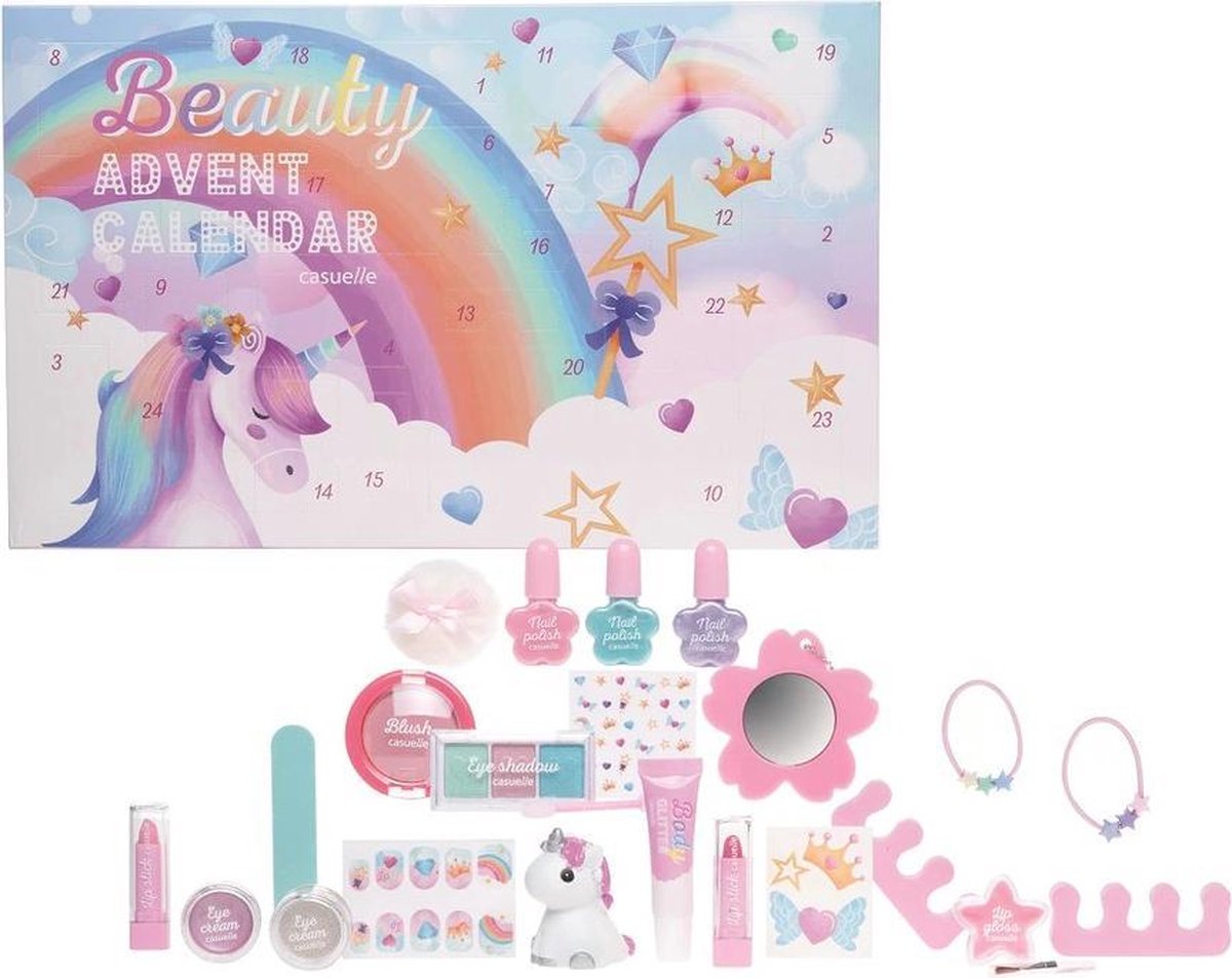 Beauty set Eenhoorn - Unicorn beauty adventskalender- Voor meisjes- Perfecte kerstcadeau- Kerst 2020