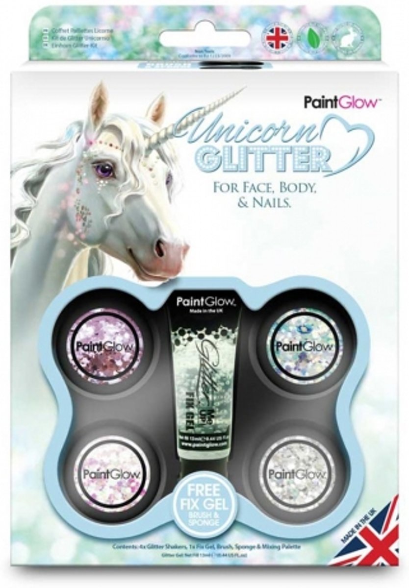 Box Unicorn Chunky Glitters Face & Body Gel