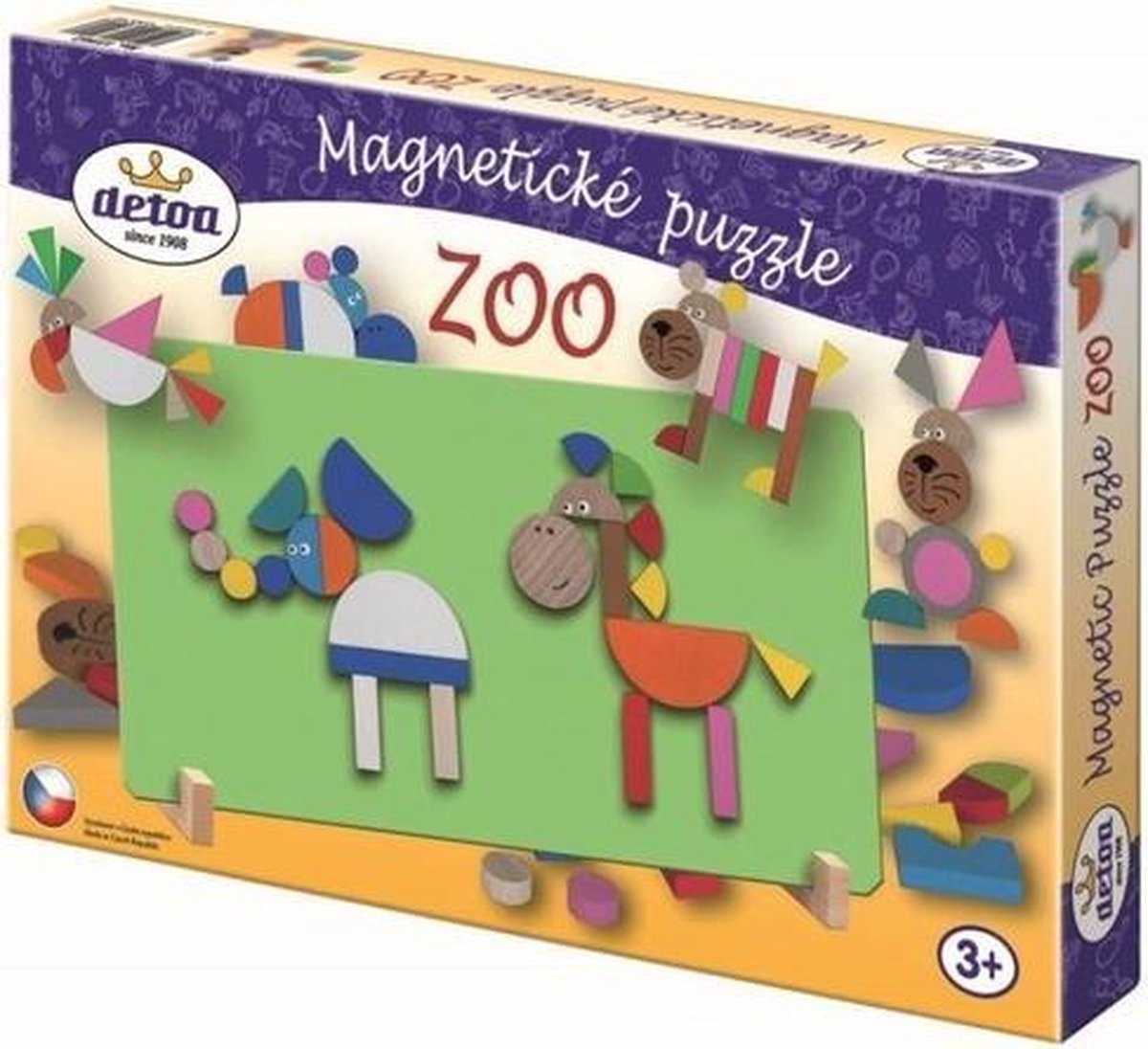 Detoa Magneetpuzzel Zoo Junior 33,5 X 23 Cm Hout 43-delig