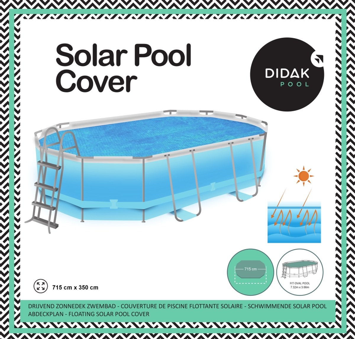 Didak Pool Solar Cover Ovaal - 7,32 m