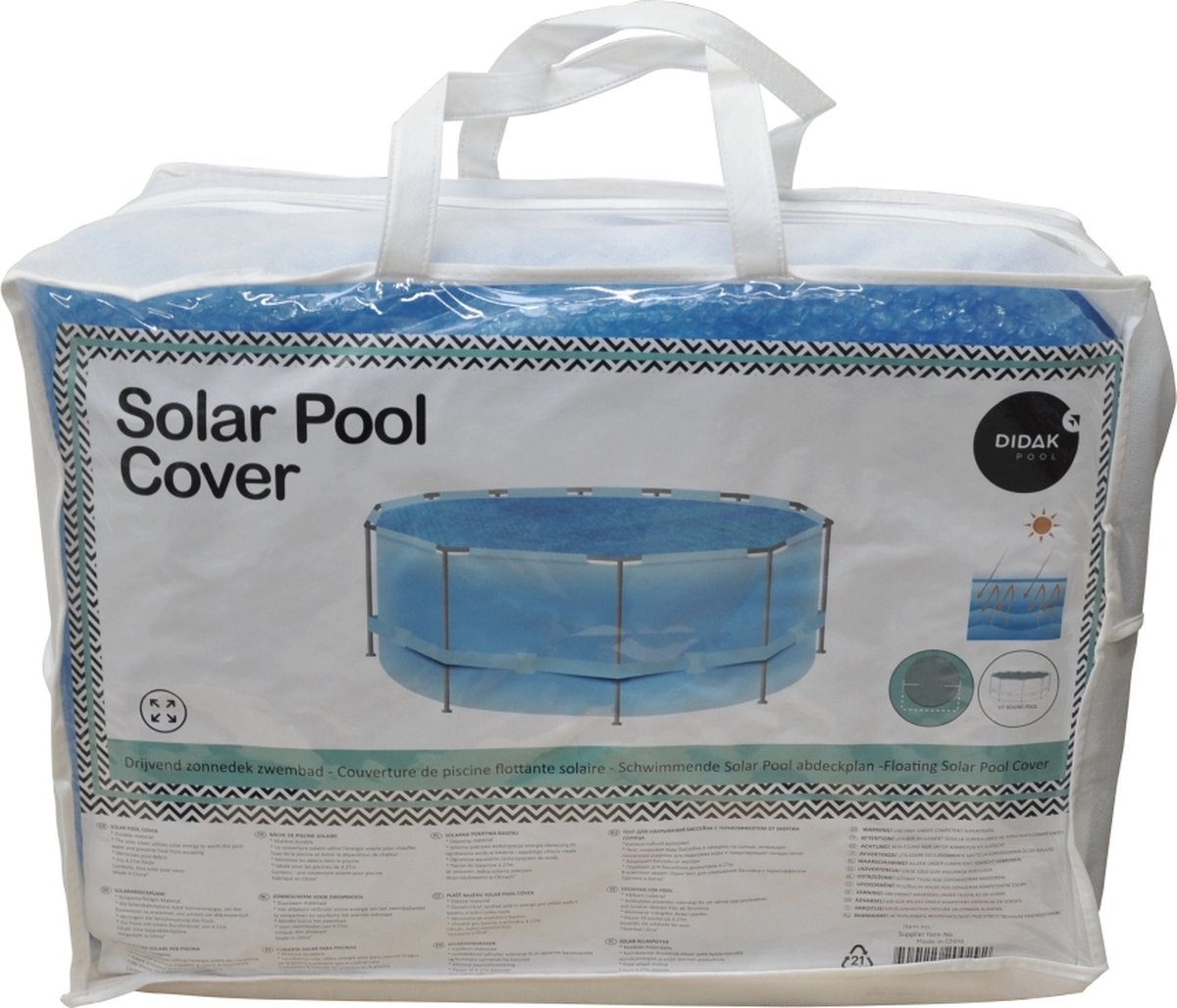 Didak Pool Solar Cover Rond - 3,05 m