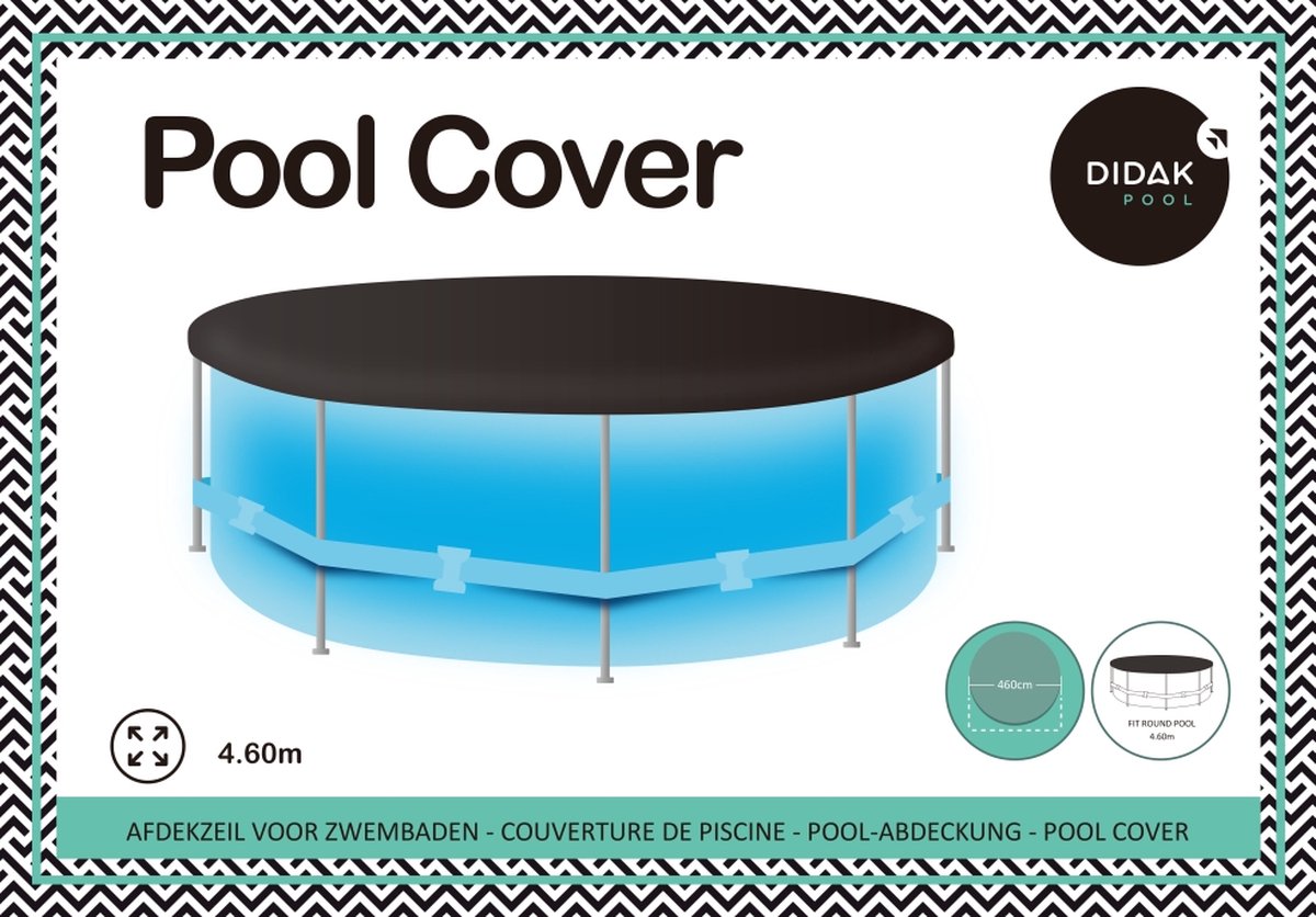 Didak Pool Zwembadcover Rond + 8 Touwen & Ankers - 4,6 m