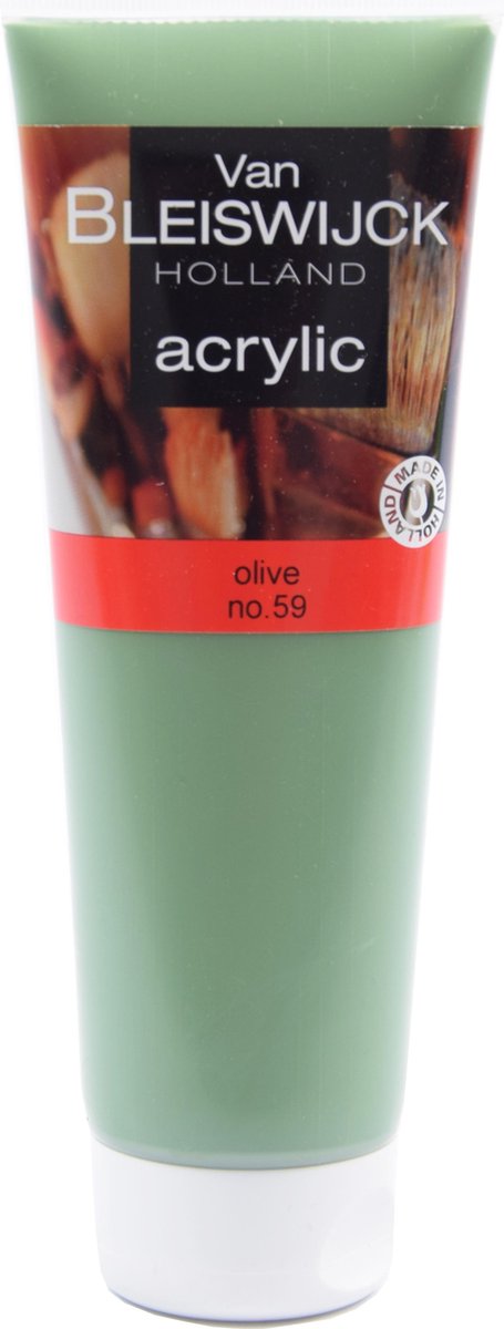 Acrylic verf 250 ML - Watervaste verf - Acrylicverf Olijf - Olive nummer 59