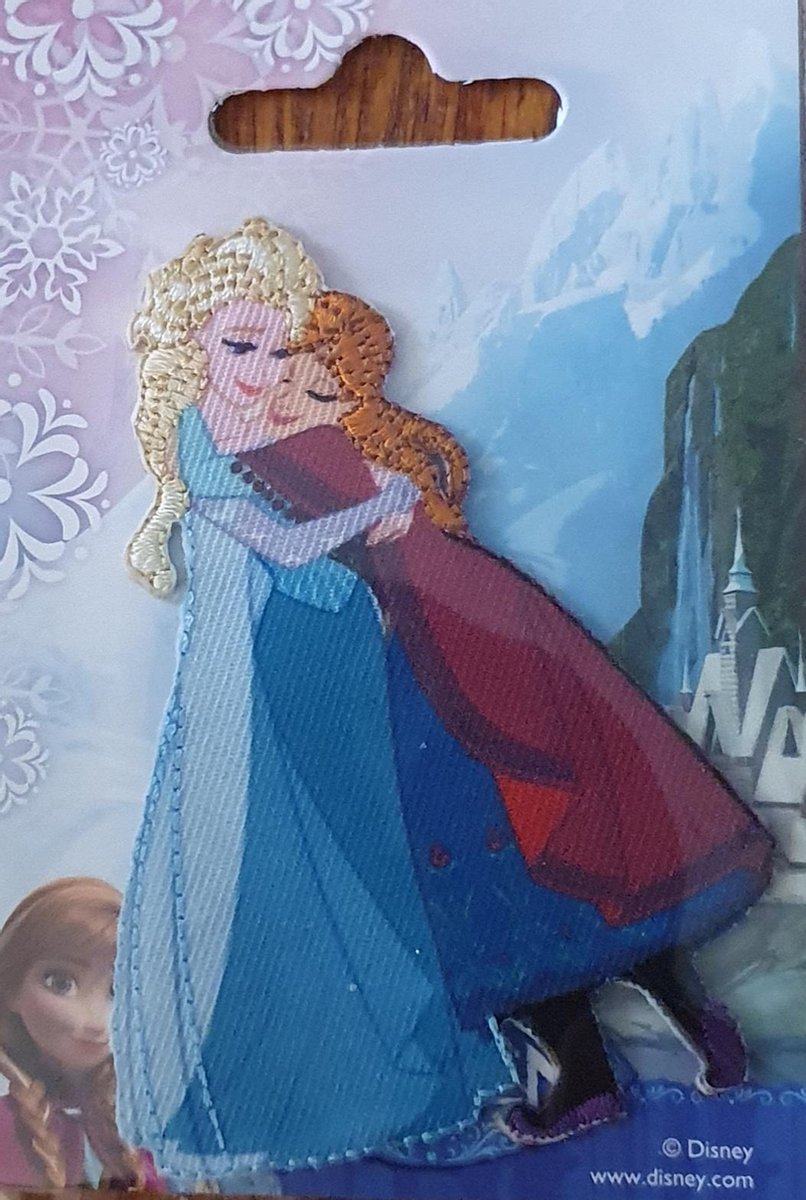 stoffapplicatie van disney Anna en Elza van de film Frozen