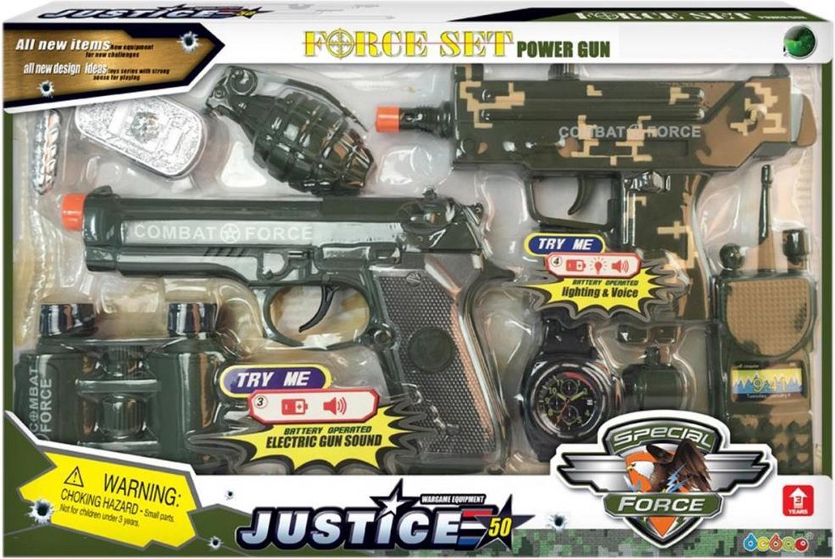 Special Force Set - Power gun - 8 Delig