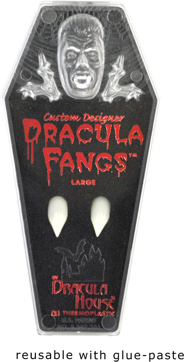 Vampier dracula fangs - tanden - professioneel - perfect fit