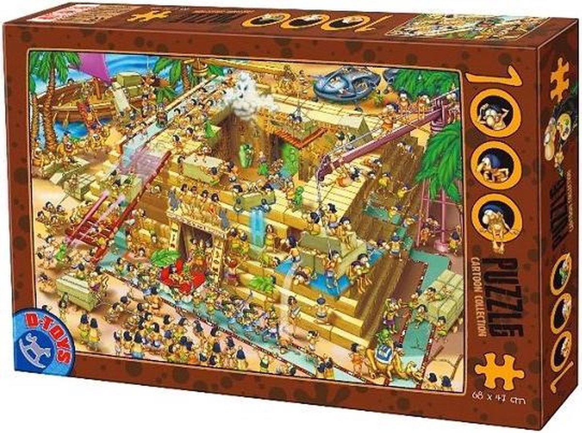 Cartoon Pyramide Bouwen Puzzel 1000 Stukjes