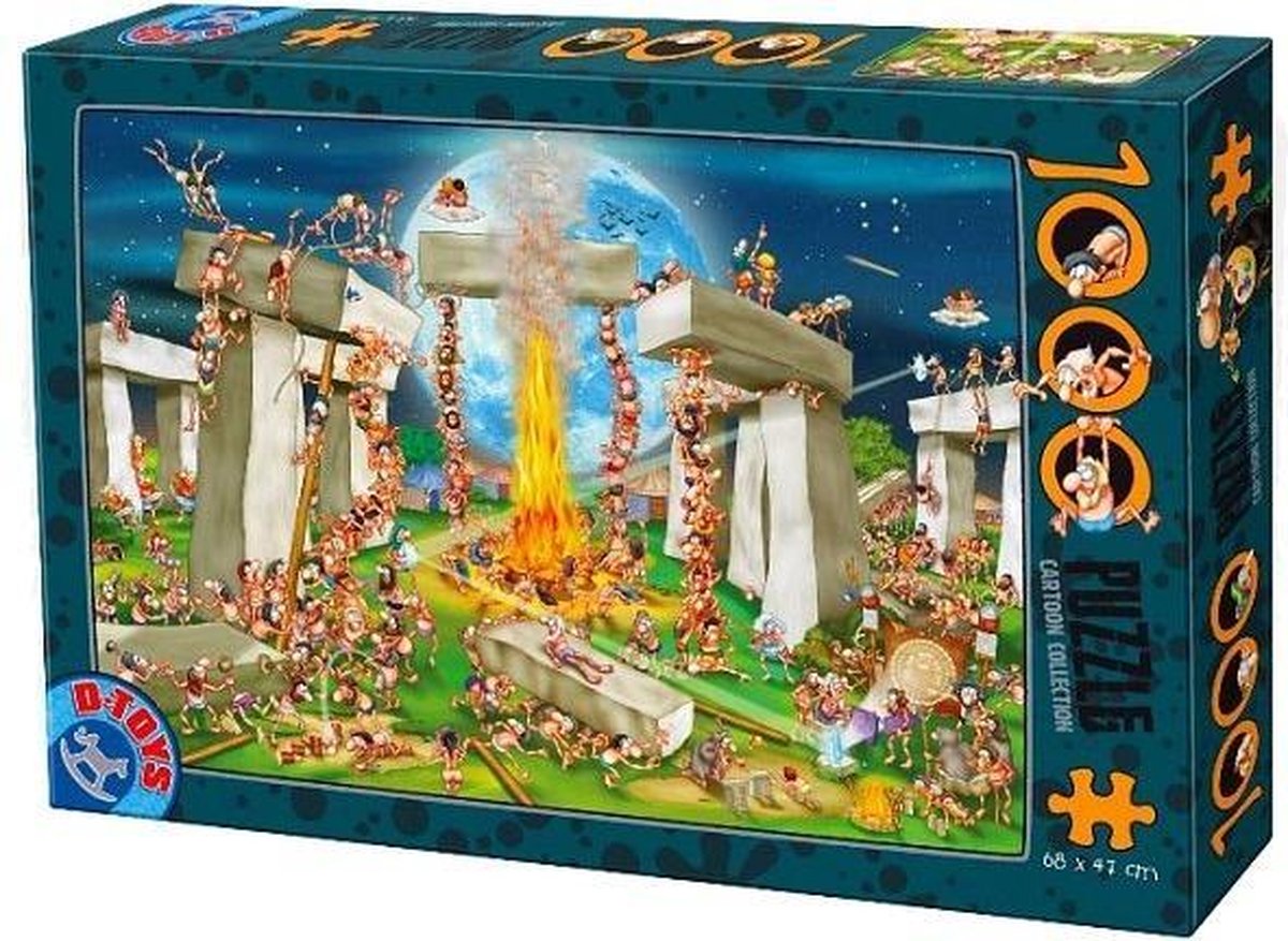 Cartoon Stonehenge Puzzel 1000 Stukjes