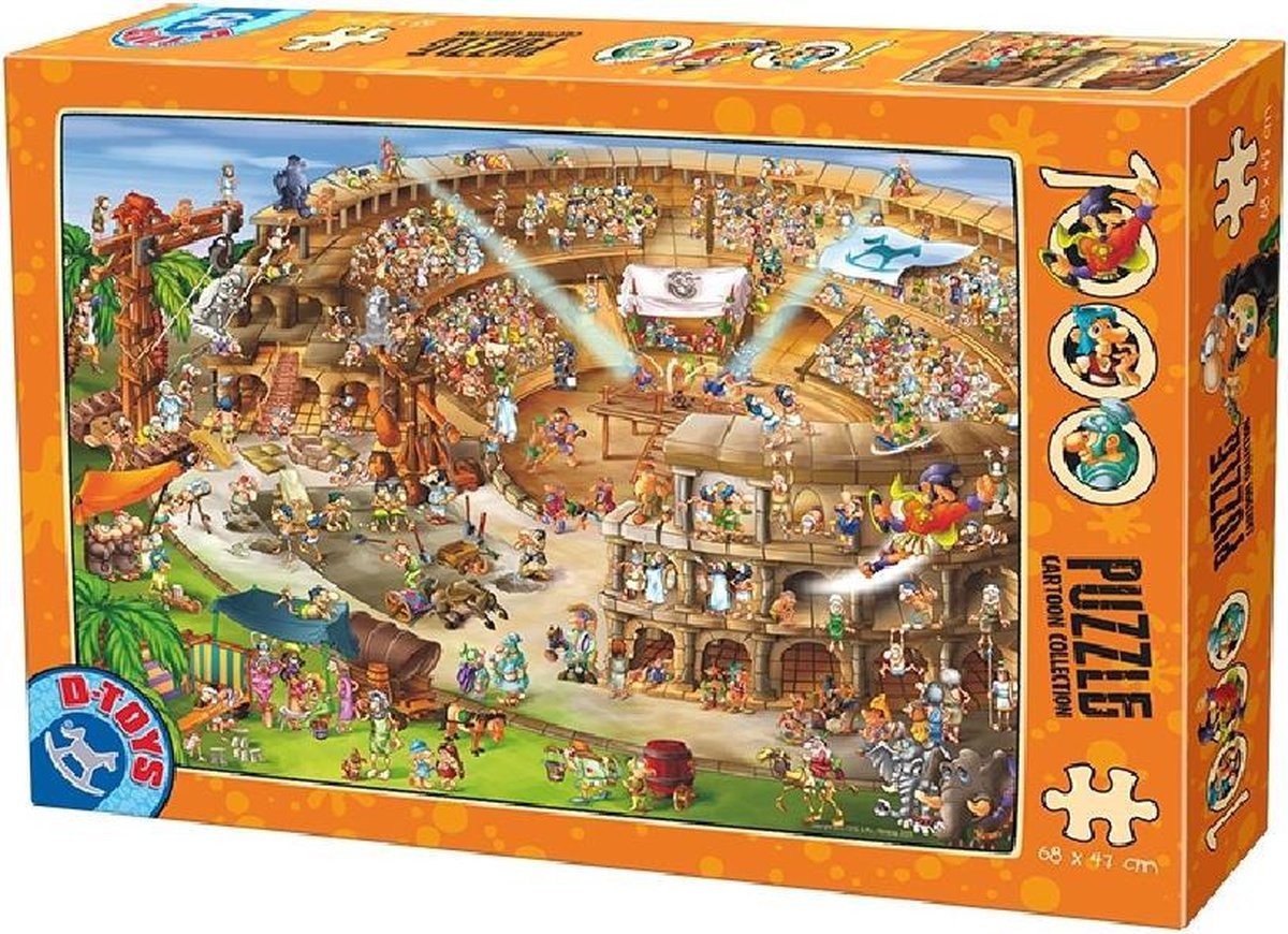 Cartoon het Colosseum Puzzel 1000 Stukjes