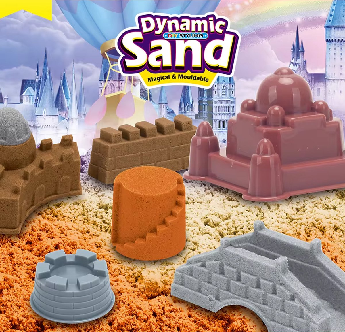 Dynamic Sand -   - Sand - Knutselen voor kinderen - Speelgoed vanaf 3 jaar - Middeleeuwen - 500 Gram