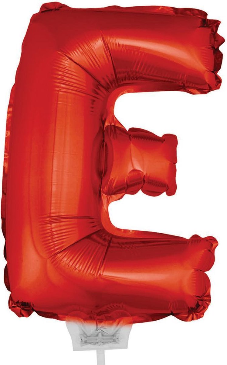 Folie ballon letter E Rood