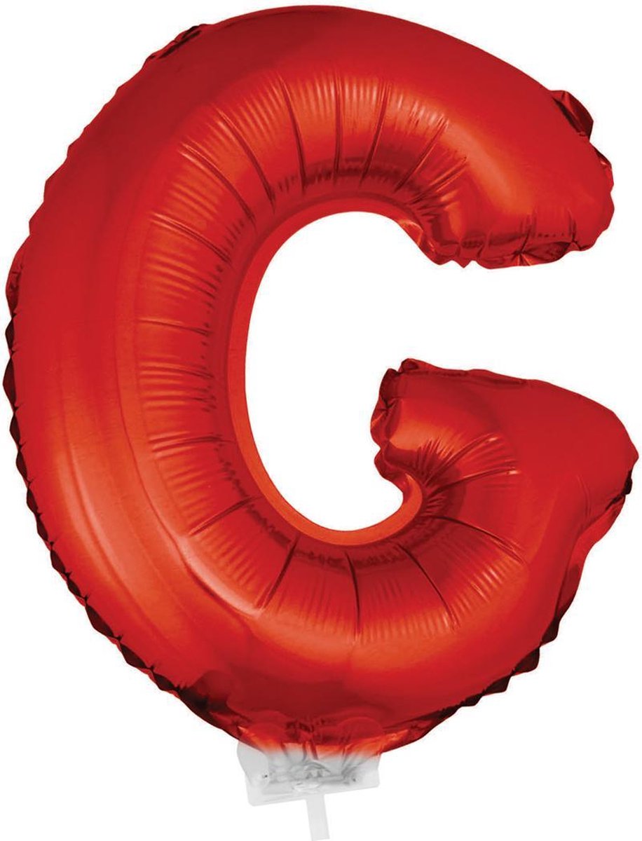 Folie ballon letter G Rood