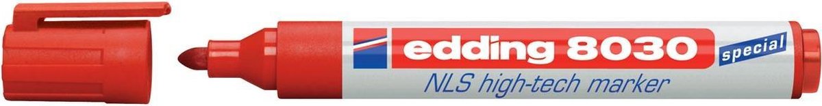 20x Edding NLS High-Tech marker e-8030 rood