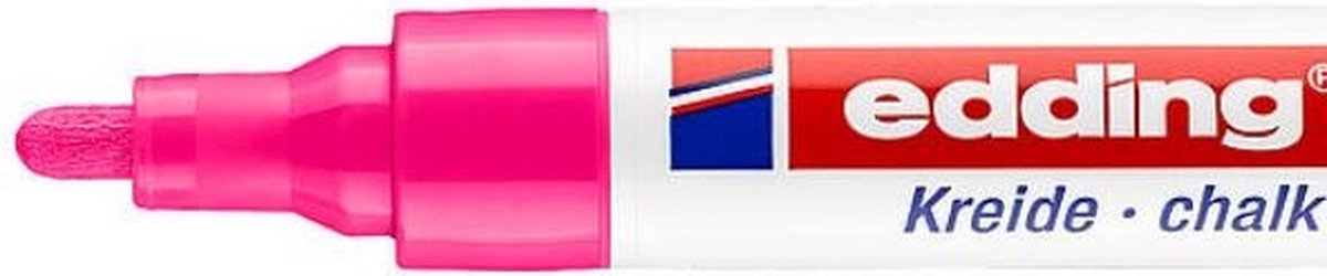 5 stuks - Edding® 4095 - Krijtmarker / Krijtstift - 2-3 mm - Rond - Neon Roze