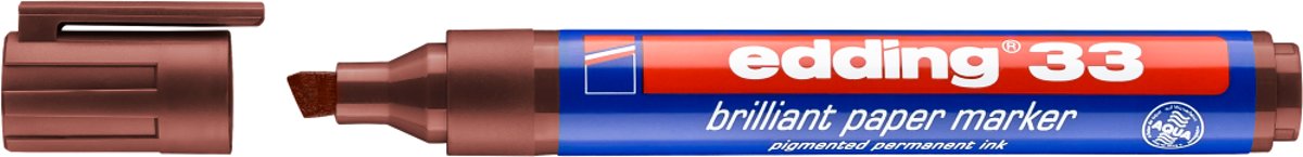 Decoratie Brilliant papiermarker Edding 33-07 bruin