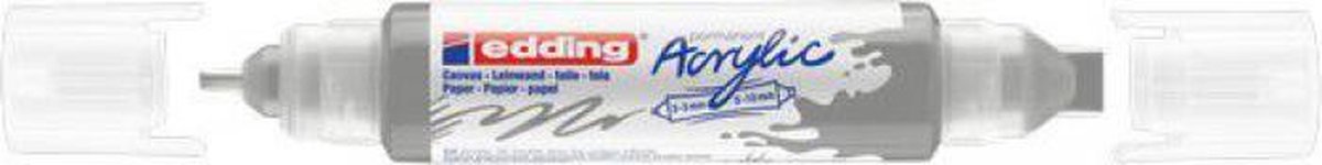 Edding 5400 3D double liner - Acrylmarker - Zilver (923)