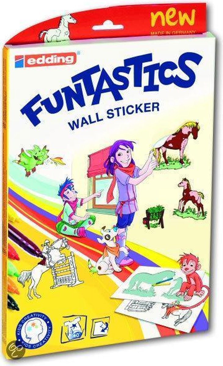 Edding Funtastics Muurstickers - Paarden