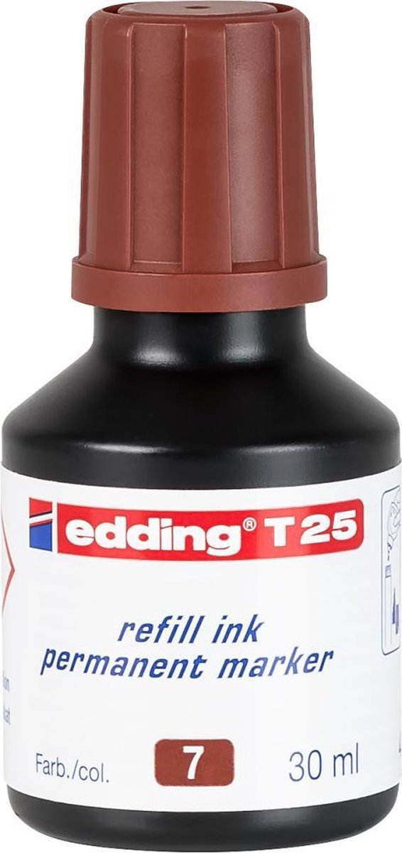 Edding T 25 Navulinkt Bruin