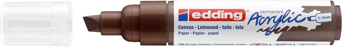 edding 5000 acrylmarker breed - 907 chocoladebruin