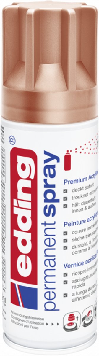 edding 5200 permanent spray premium acrylverf koper