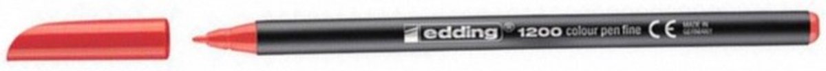 stift Edding 1200 rond 3 - 4 mm rood