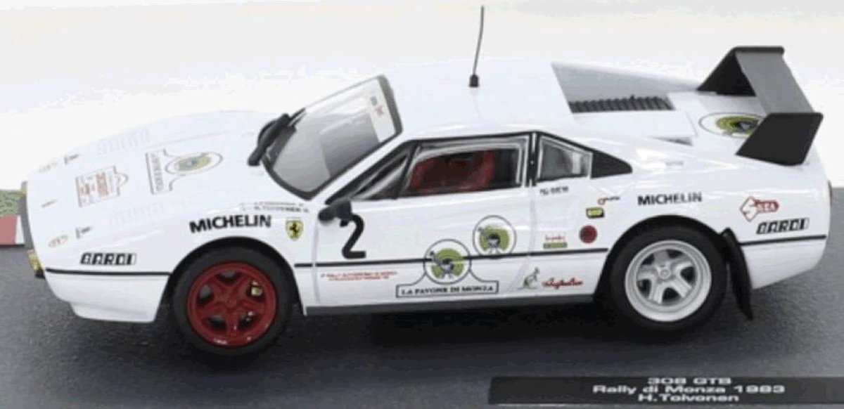 Ferrari 308 GTB TOIVONEN/PIIRONEN RALLY MONZA 1983 - Edition Atlas miniatuur auto 1:43