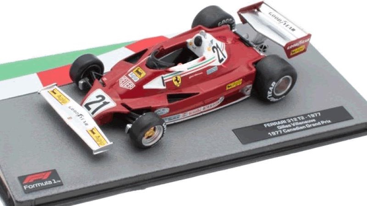 Ferrari 312 T2  GILLES VILLENEUVE  GRAND PRIX CANADA 1977 - Edition Atlas miniatuur Formule 1 auto 1:43