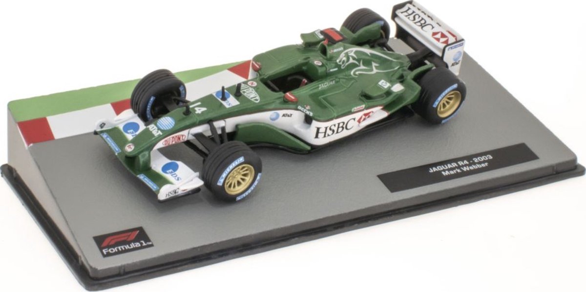 Jaguar R4 MARK WEBBER 2003 - Edition Atlas Formule 1 miniatuur 1:43