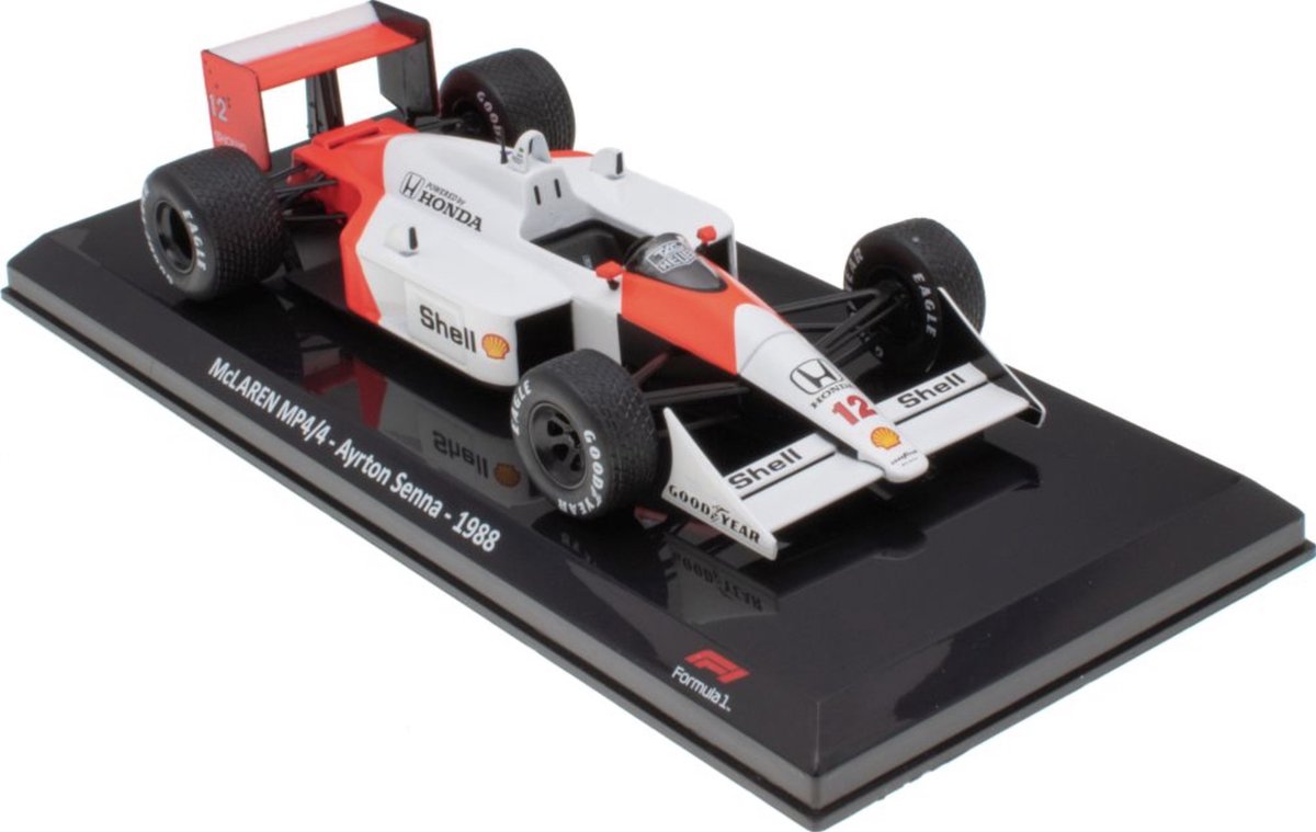 Mclaren Honda MP4/4 - Ayrton Senna 1988 - Edition Atlas modelauto 1:24