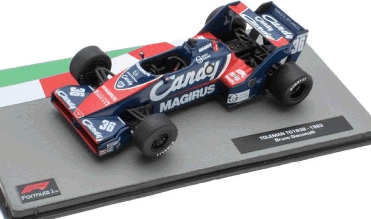 TOLEMAN TG183B BRUNO GIACOMELLI 1983 - Edition Atlas miniatuur Formule 1 auto 1:43