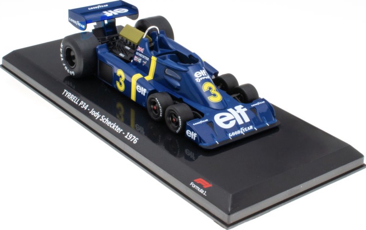 Tyrrell P34 - Jody Scheckter 1976 - Edition Atlas Formule 1 modelauto 1:24