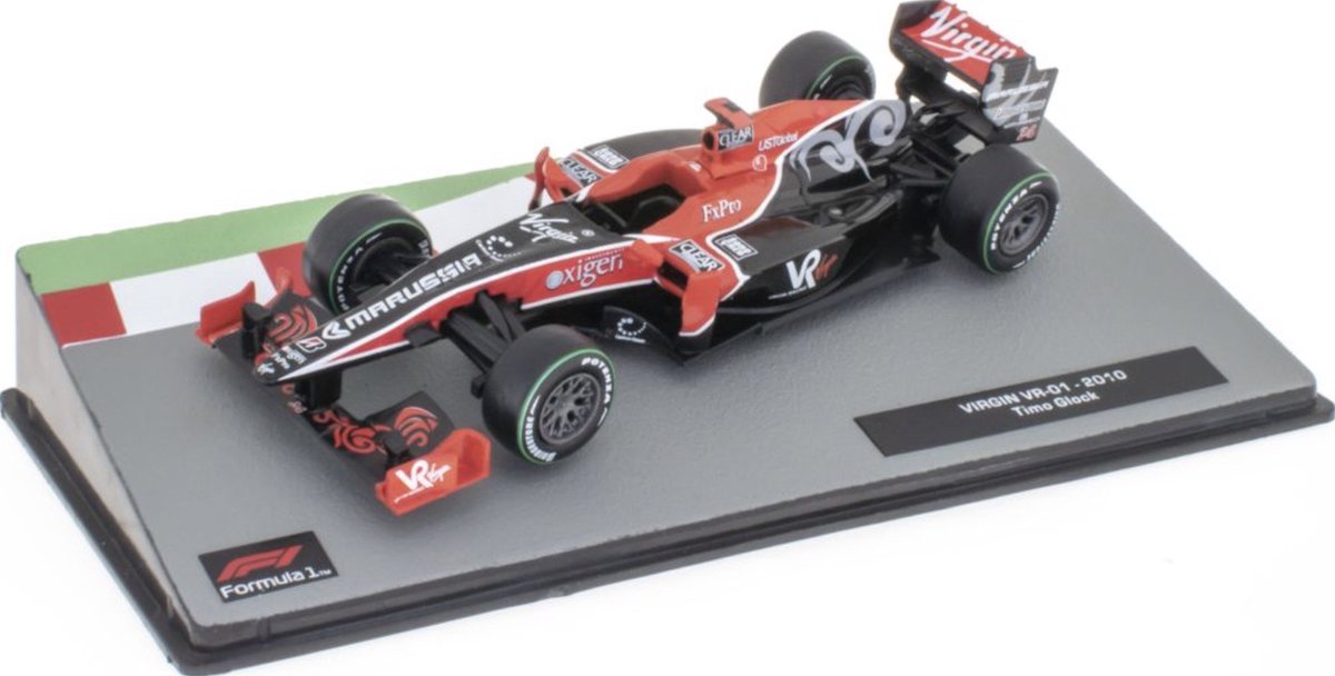 VIRGIN VR-01 TIMO GLOCK 2010 - Edition Atlas Formule 1 miniatuur 1:43