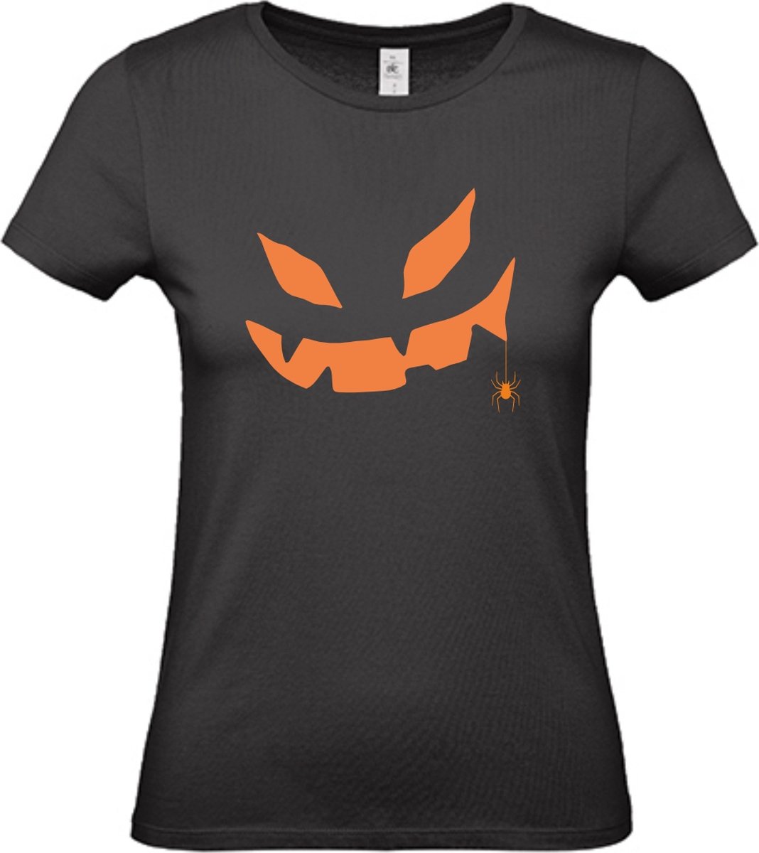 DAMES TSHIRT HALLOWEEN REFLECTEREND - 2X-LARGE
