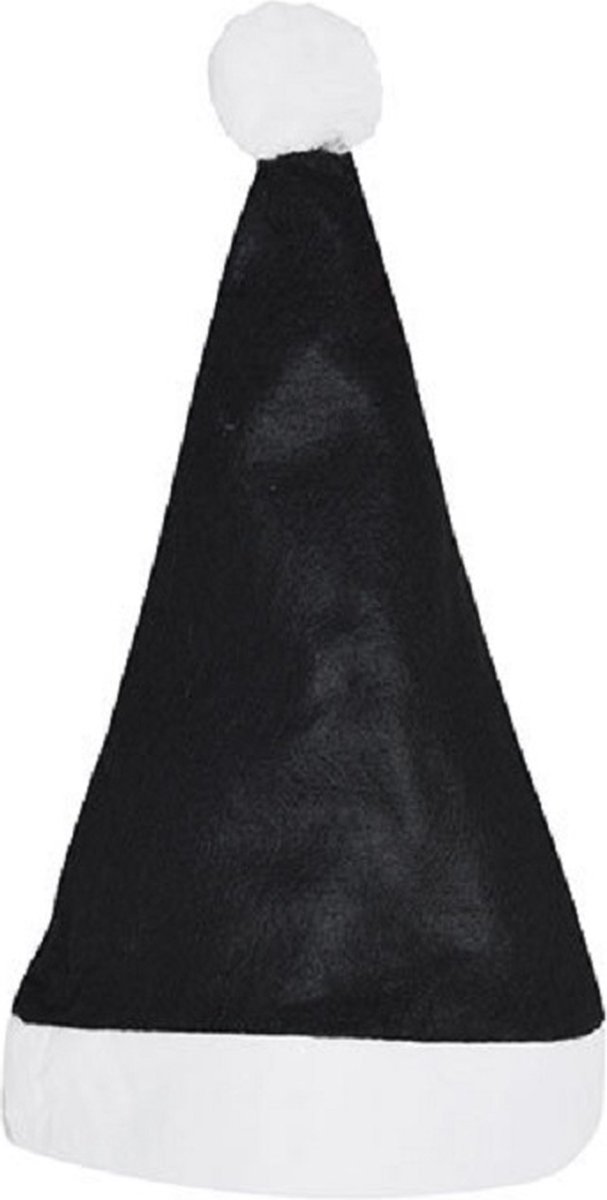 Eizook 50 Kerstmutsen - one size fits all - ZWART - WIT