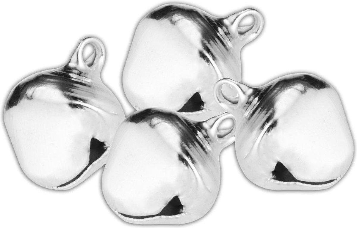 10 belletjes - zilver - nikkel - rinkelende belletjes - 7 mm - bellen