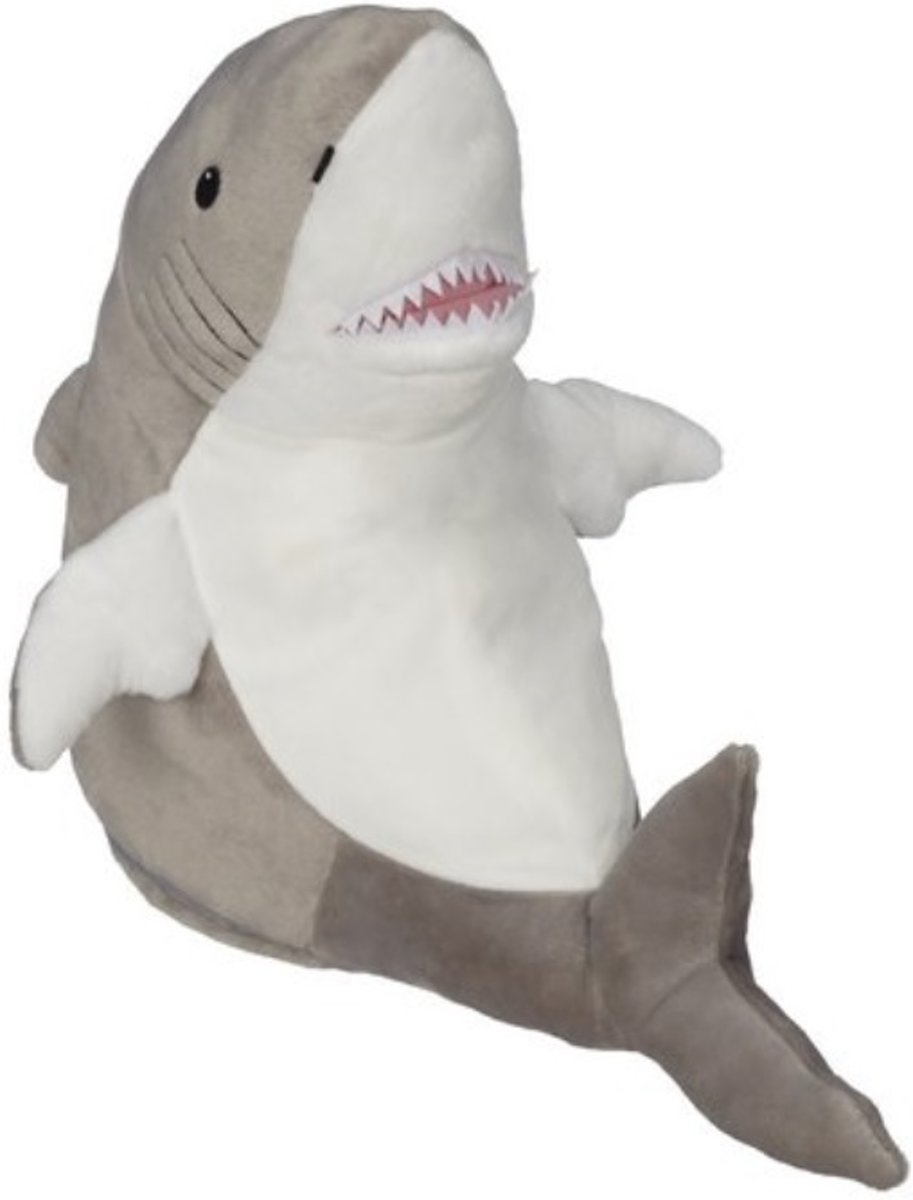 Knuffel haai - Shark - 37 cm hoog - geborduurd met tekst of naam