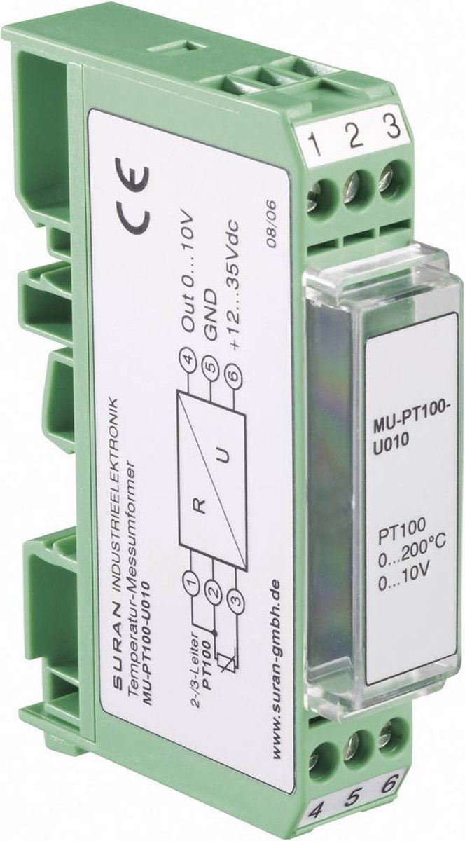 Enda MU-PT100-I420-0/200 Temperatuur-meetomvormer voor PT100 MU-PT100-I420-0/200