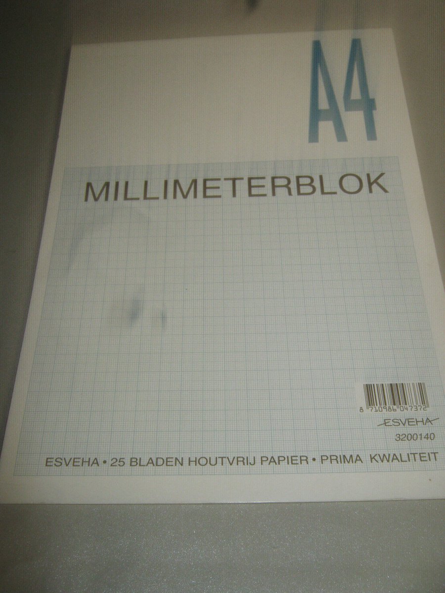 Esveha A4 blok millimeter papier