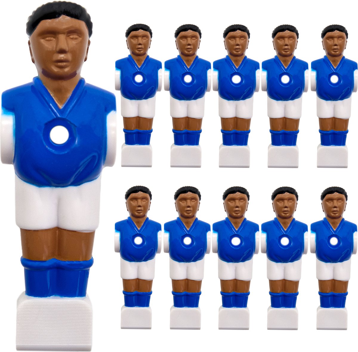 11   Poppetjes 13mm -  popjes  speler  mannetjes