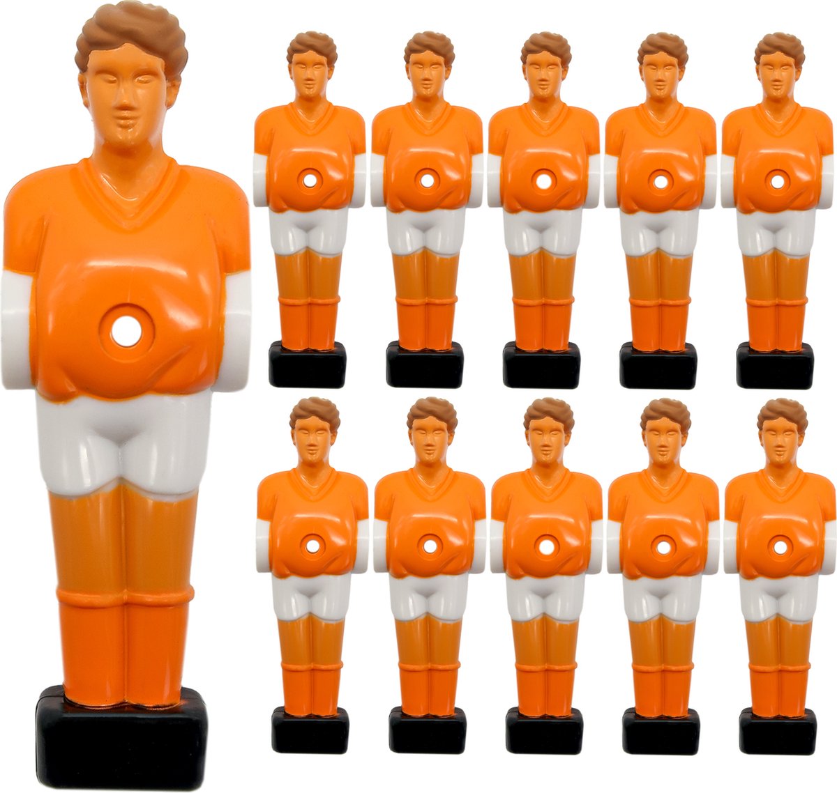 11   Poppetjes 13mm -  popjes  speler  mannetjes