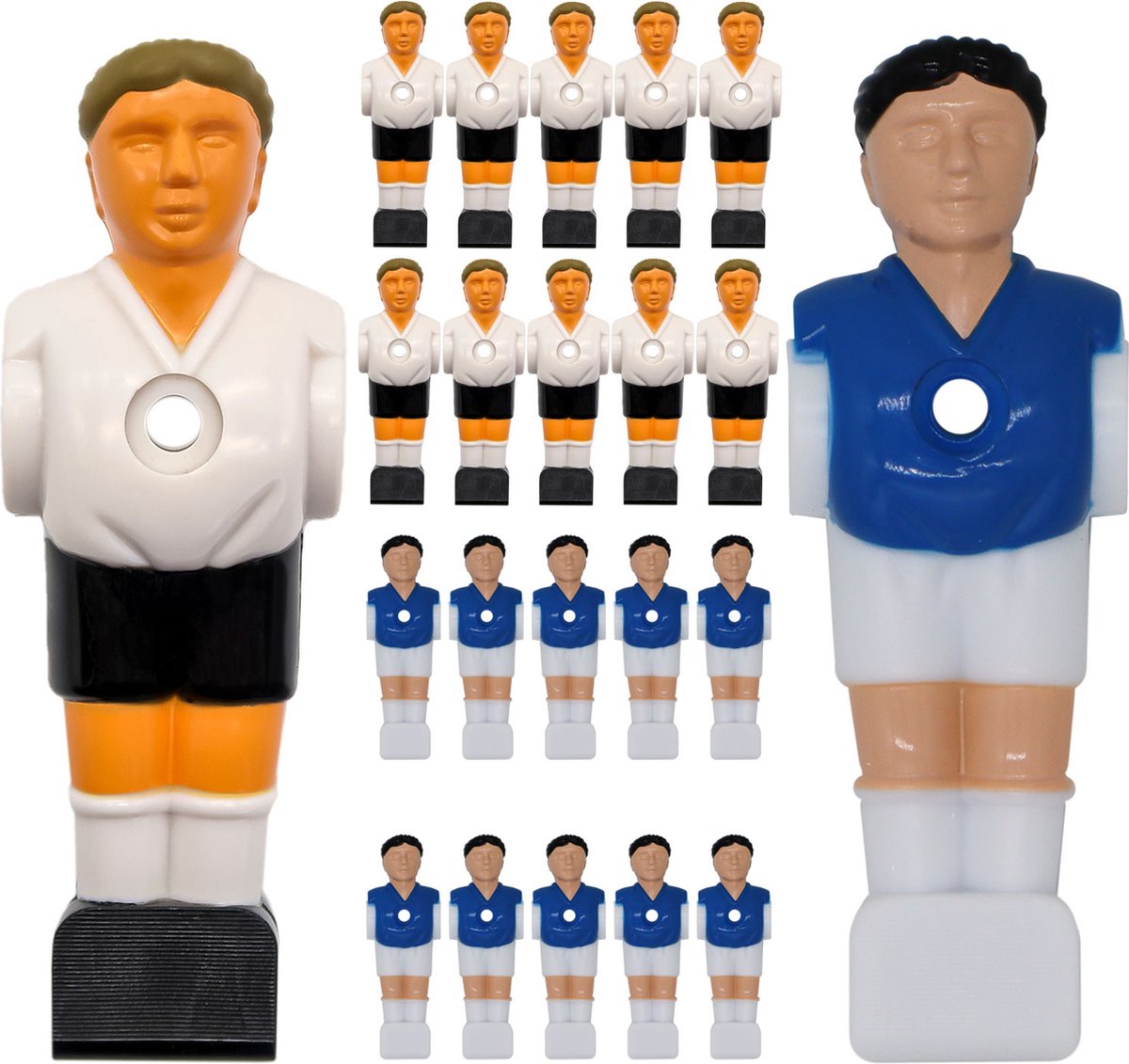 22   Poppetjes 16mm -  popjes  speler  mannetjes