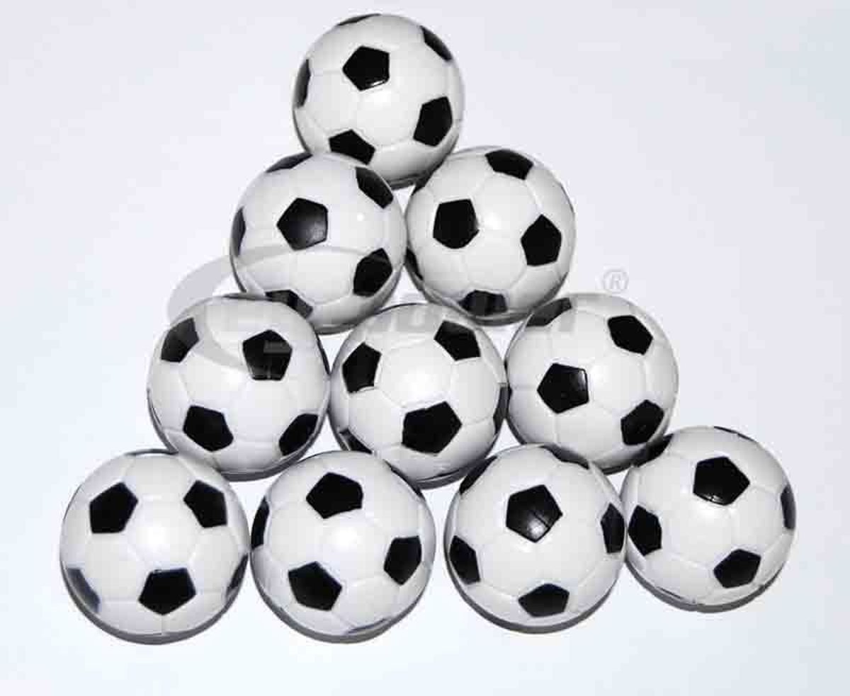 Kickerballs 10er Set 36mm grote bulk tafelvoetbalballen